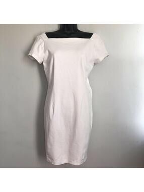 Banana Republic white dress size 4 square neck